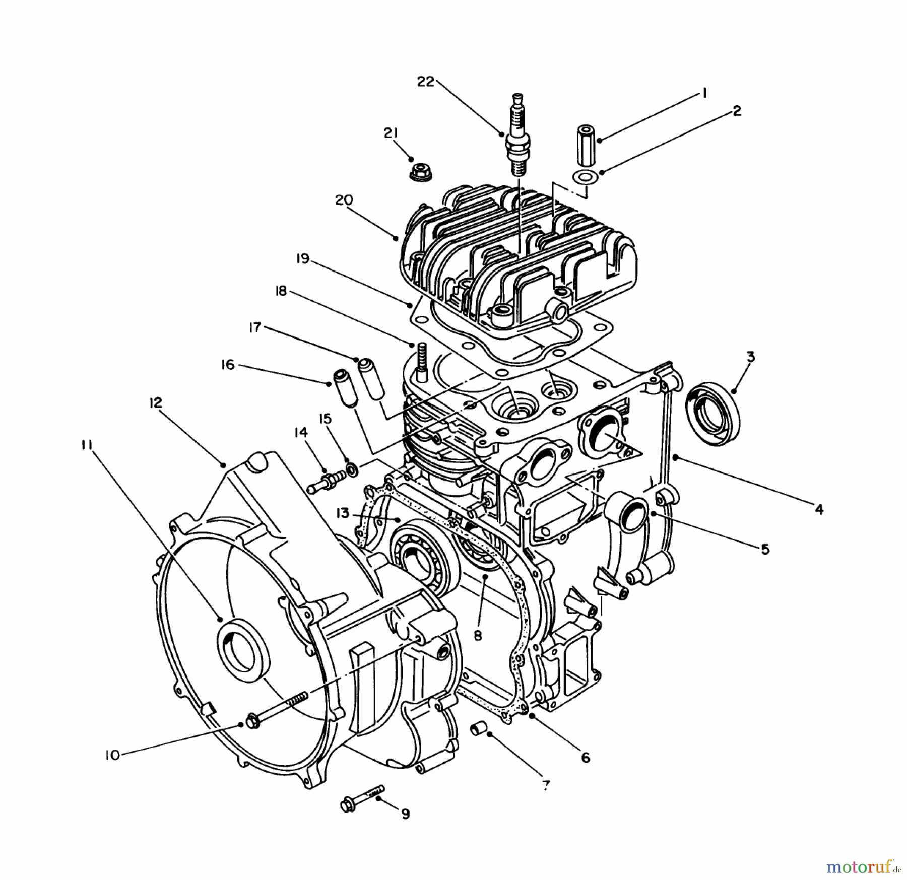  Toro Neu Generators 62040 (T4000D) - Toro Generator, T4000D, 1985 (5000001-5999999) ENGINE ASSEMBLY