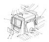Toro 62040 (T4000D) - Generator, T4000D, 1986 (6000001-6999999) Listas de piezas de repuesto y dibujos ENGINE COVER ASSEMBLY