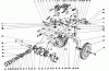 Toro 58235 - 26" Tiller, 1975 (5000001-5999999) Listas de piezas de repuesto y dibujos CHASSIS ASSEMBLY