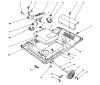Toro 62040 (T4000D) - Generator, T4000D, 1988 (8000001-8999999) Listas de piezas de repuesto y dibujos FRAME ASSEMBLY
