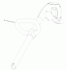 Toro 51356 - 13" Electric Trimmer, 2004 (240000001-240500000) Listas de piezas de repuesto y dibujos HANDLE AND TUBE ASSEMBLY
