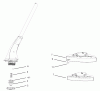Toro 51355 - 12" Electric Trimmer, 2004 (240500001-240999999) Listas de piezas de repuesto y dibujos MOTOR AND CUTTING SHIELD ASSEMBLY