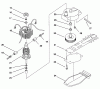 Toro 51807 - 22" Single Action Hedge Trimmer, 1998 (890000001-899999999) Listas de piezas de repuesto y dibujos MOTOR AND BLADE ASSEMBLY