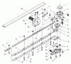 Toro 53041 - 31" Single Action Hedge Trimmer, 1998 (8900001-8999999) Pièces détachées BLADE AND CASE ASSEMBLY