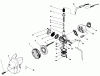 Toro 51660 (TC 3500) - TC 3500 Gas Trimmer, 1988 (8000001-8999999) Listas de piezas de repuesto y dibujos CARBURETOR & AIR CLEANER ASSEMBLY