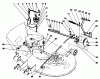 Toro 05-38SL02 - 38" Side Discharge Mower, 1992 (2000001-2999999) Listas de piezas de repuesto y dibujos IDLER PULLEY & HEIGHT ADJUSTMENT