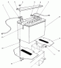 Rasenmäher Antrieb 30180 - Toro Mid-Size ProLine Traction Unit, Gear Drive, 16 hp (SN: 100001 - 199999) (1991) Listas de piezas de repuesto y dibujos BATTERY ASSEMBLY