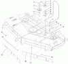 Zerto-Turn Mäher 74203 (Z255) - Toro Z Master Mower, 62" SFS Side Discharge Deck (SN: 990001 - 991999) (1999) Listas de piezas de repuesto y dibujos BAFFLE AND BELT ASSEMBLY