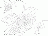 Zerto-Turn Mäher 74203 (Z255) - Toro Z Master Mower, 62" SFS Side Discharge Deck (SN: 990001 - 991999) (1999) Listas de piezas de repuesto y dibujos REAR FRAME AND WHEEL ASSEMBLY